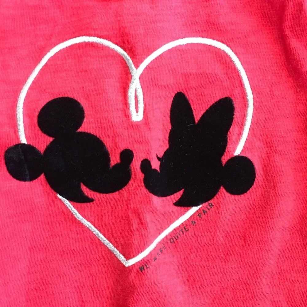 Disney Red and Black Mickey and Minnie Mouse Toddler Top